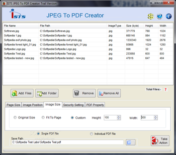 ISTS JPEG To PDF Creator screenshot 3