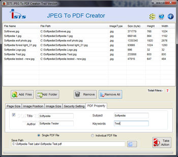 ISTS JPEG To PDF Creator screenshot 5