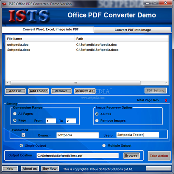 ISTS Office PDF Converter screenshot