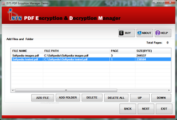 ISTS PDF Encryption & Decryption Manager screenshot 2