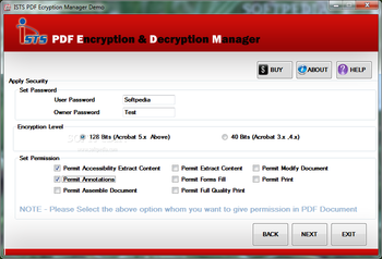 ISTS PDF Encryption & Decryption Manager screenshot 3