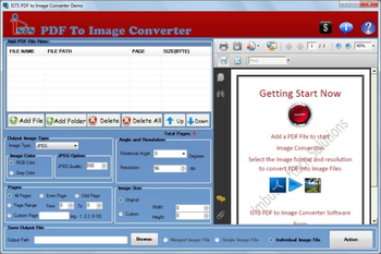 ISTS PDF To Image Convertor screenshot
