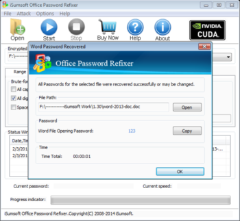 iSumsoft Office Password Refixer screenshot 2