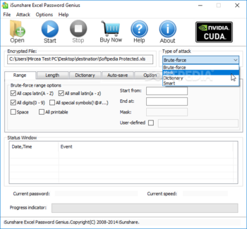 iSunshare Excel Password Genius screenshot