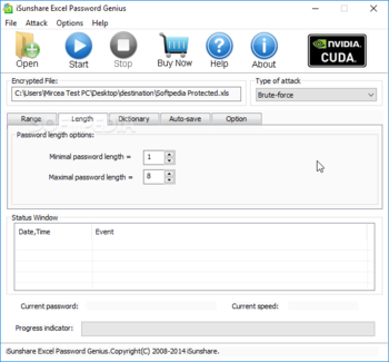 iSunshare Excel Password Genius screenshot 2