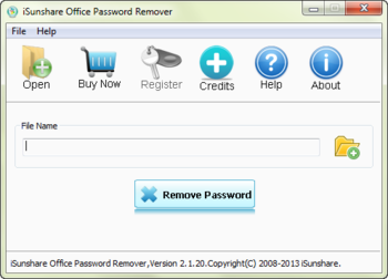 iSunshare Office Password Remover screenshot 3