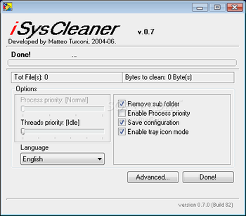 iSysCleaner screenshot 2