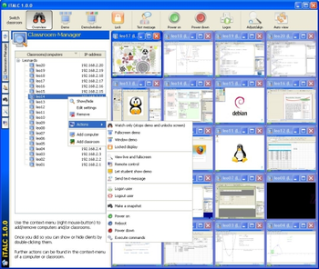 iTALC screenshot 2