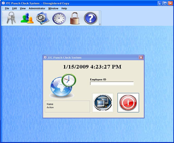 ITC Punch Clock screenshot