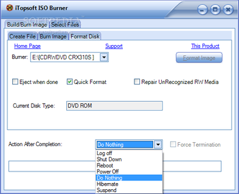 iTopsoft ISO Burner screenshot 3