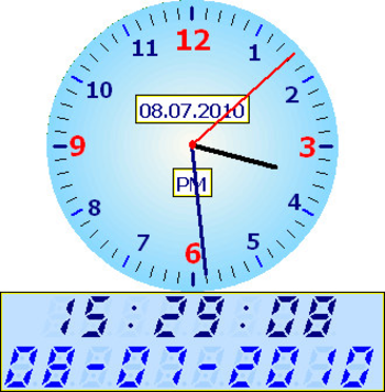 ITS Analog & Digital Clock screenshot