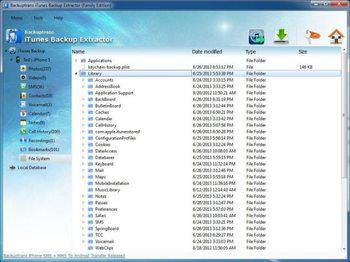 iTunes Backup Extractor screenshot 4