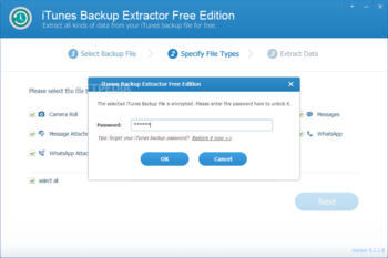 iTunes Backup Extractor Free Edition screenshot 3