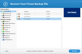 iTunes Backup Extractor Free Edition screenshot 4