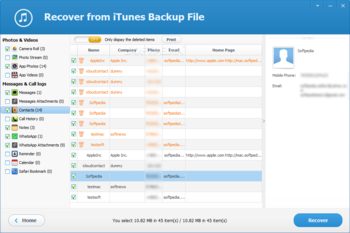 iTunes Backup Extractor Free Edition screenshot 6
