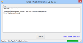 iTunes - Deleted Files Clean Up screenshot