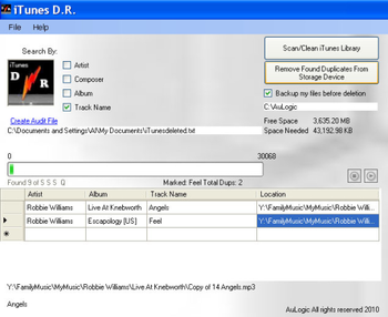 iTunes Duplicate Remover  Pro  screenshot 2