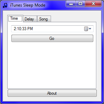 iTunes Sleep Mode screenshot
