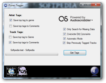 iTunes Tagger screenshot