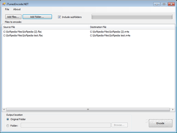 iTunesEncode.NET screenshot