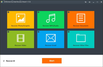 IUWEshare Any Data Recovery Wizard screenshot