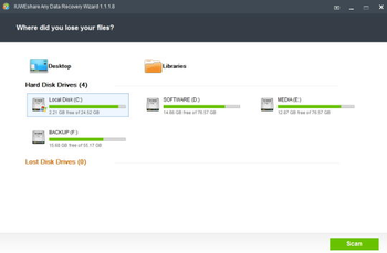 IUWEshare Any Data Recovery Wizard screenshot 4