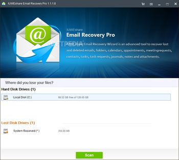 IUWEshare Email Recovery Pro screenshot