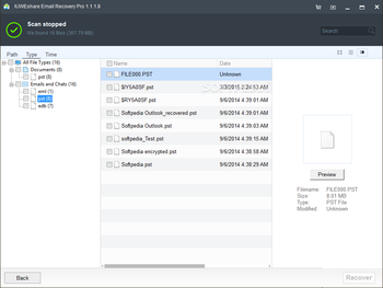 IUWEshare Email Recovery Pro screenshot 2