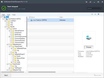 IUWEshare Email Recovery Pro screenshot 5