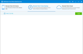 IUWEshare Free iPhone Data Recovery screenshot