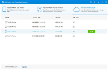 IUWEshare Free iPhone Data Recovery screenshot 4