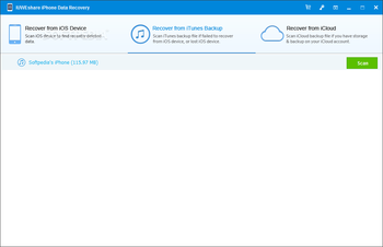 IUWEshare iPhone Data Recovery screenshot