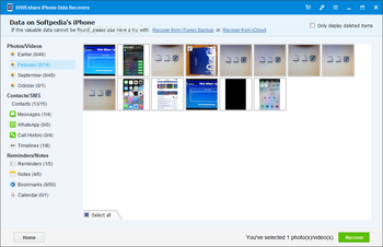 IUWEshare iPhone Data Recovery screenshot 3