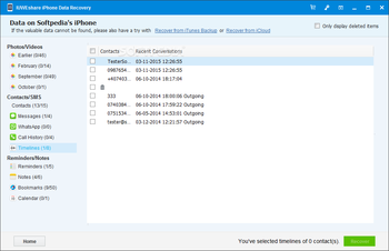 IUWEshare iPhone Data Recovery screenshot 6