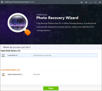 IUWEshare Photo Recovery Wizard screenshot