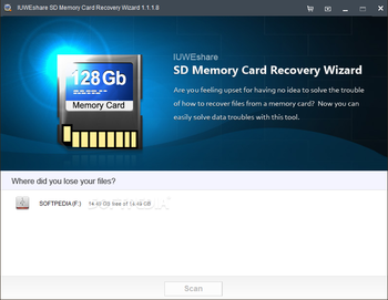 IUWEshare SD Memory Card Recovery Wizard screenshot