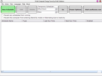 iWeb Computer Energy Saver screenshot