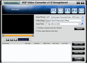 iWellsoft 3GP Video Converter screenshot 2