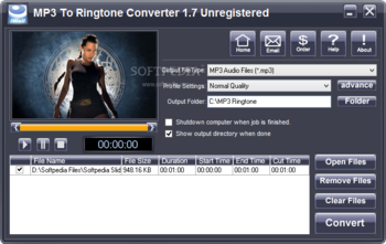 iWellsoft MP3 To Ringtone Converter screenshot