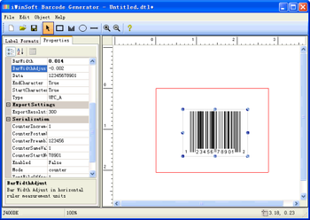 iWinSoft Barcode Generator screenshot