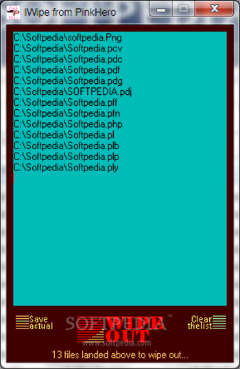IWipe screenshot