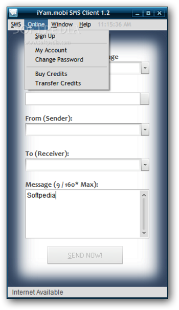 iYam.mobi SMS Client screenshot 2
