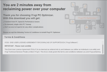 iYogi PC Optimizer screenshot