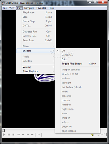 iZ3D Media Player Classic screenshot 3
