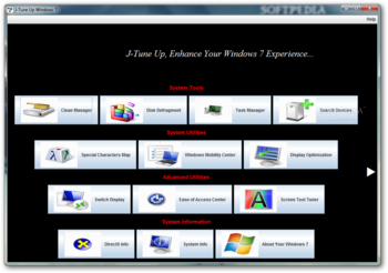 J-Tune Up Windows 7 Portable screenshot