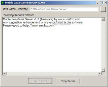 J2ME Server screenshot 3