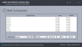 Jabat Automatic School Bell screenshot