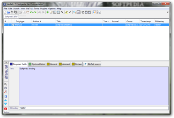 JabRef Portable screenshot