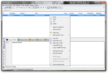JabRef Portable screenshot 2