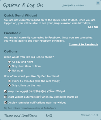 Jacquie Lawson Quick Send Widget screenshot 6